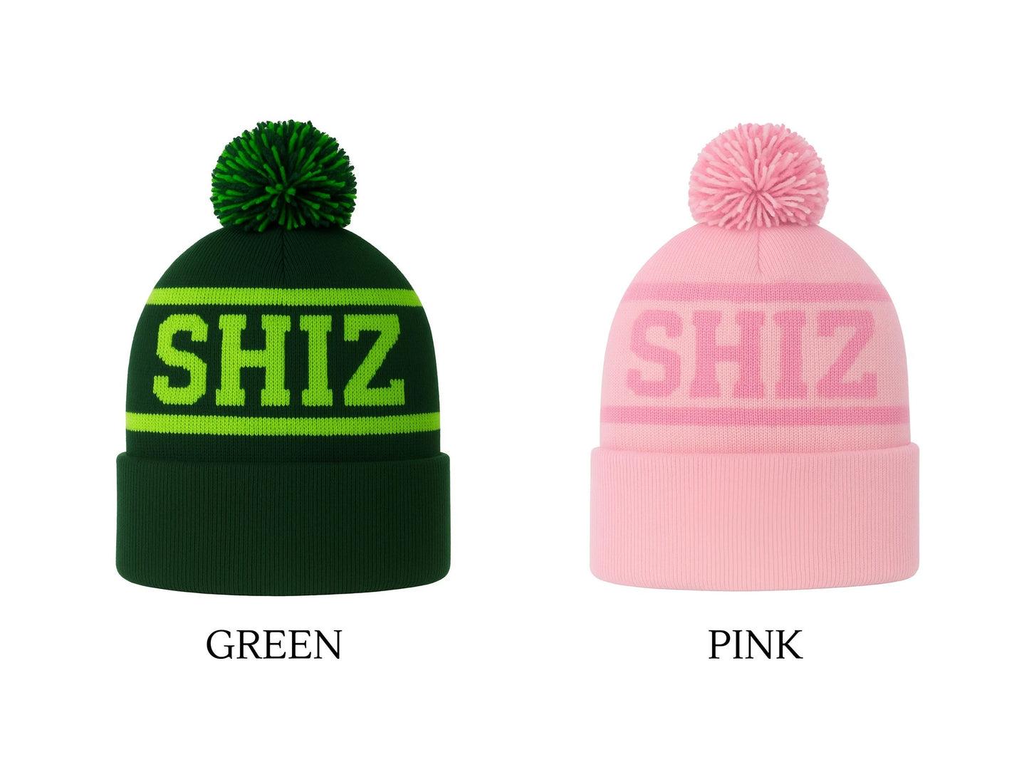 Wicked Inspired Pom Pom Beanie