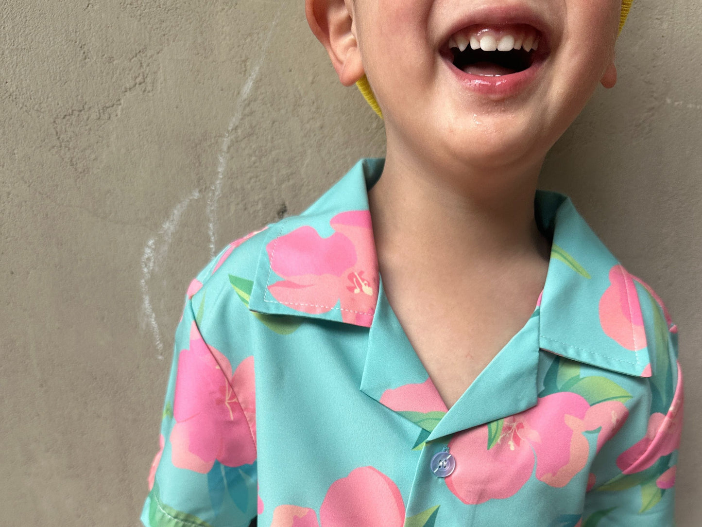 PRESALE: Saja Boys Abby Floral Print Button Up Shirt for Toddler