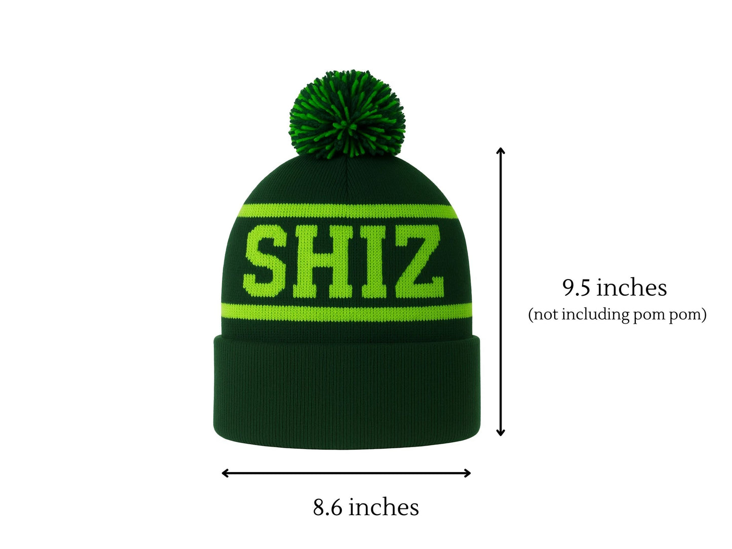 Wicked Inspired Pom Pom Beanie