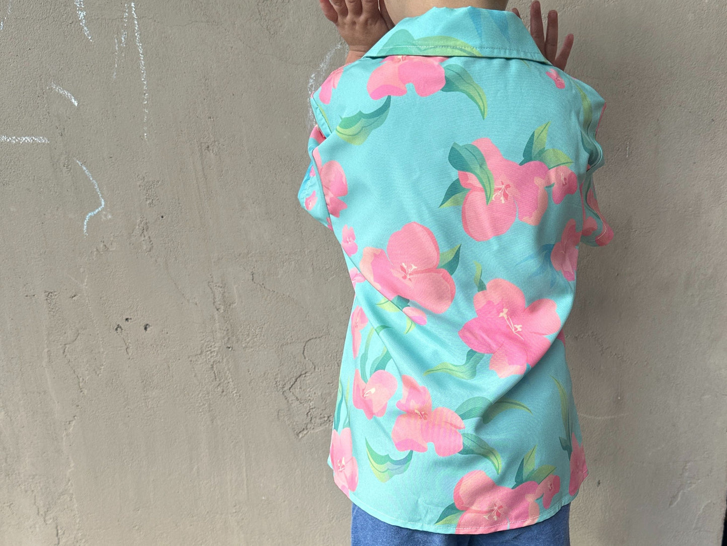 PRESALE: Saja Boys Abby Floral Print Button Up Shirt for Toddler