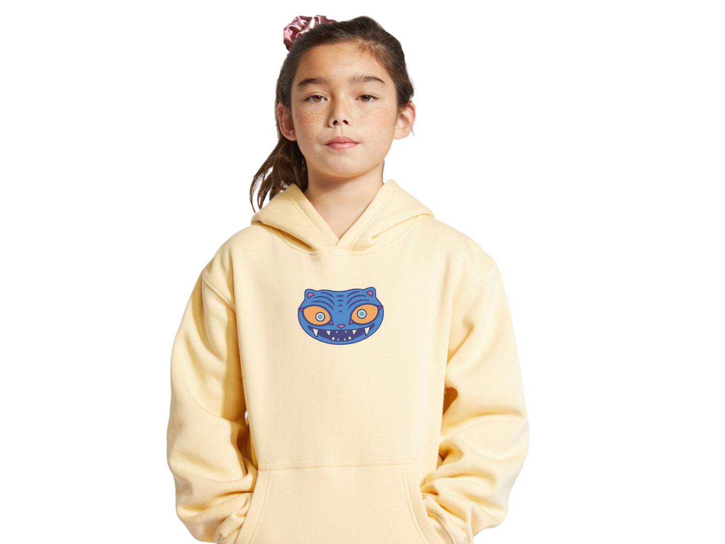 Derpy Tiger Yellow Hoodie for Youth and Adult Demon Hunters