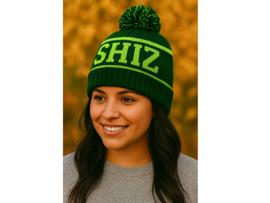 Wicked Inspired Pom Pom Beanie